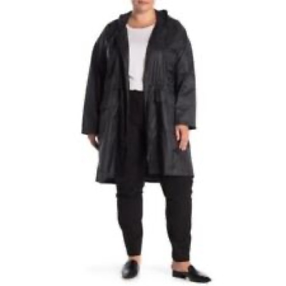 - Eileene Fisher Graphite Hooded ☔️ - Picture 2 of 5